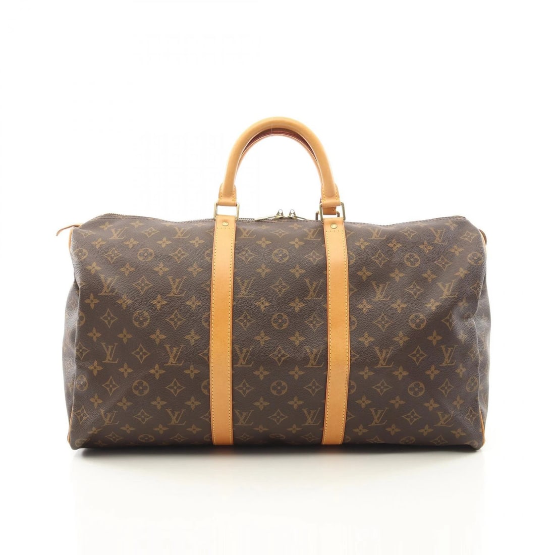 LOUIS VUITTON TRAVEL BAG MONOGRAM CANVAS LEATHER: LOUIS VUITTON Travel bag Monogram canvas leather Brand: LOUIS VUITTON Type/Style: Boston bag Material: Exterior Material Monogram ? PVC coated canvas ? leather Color: Exterior Color Brown?ish colors S