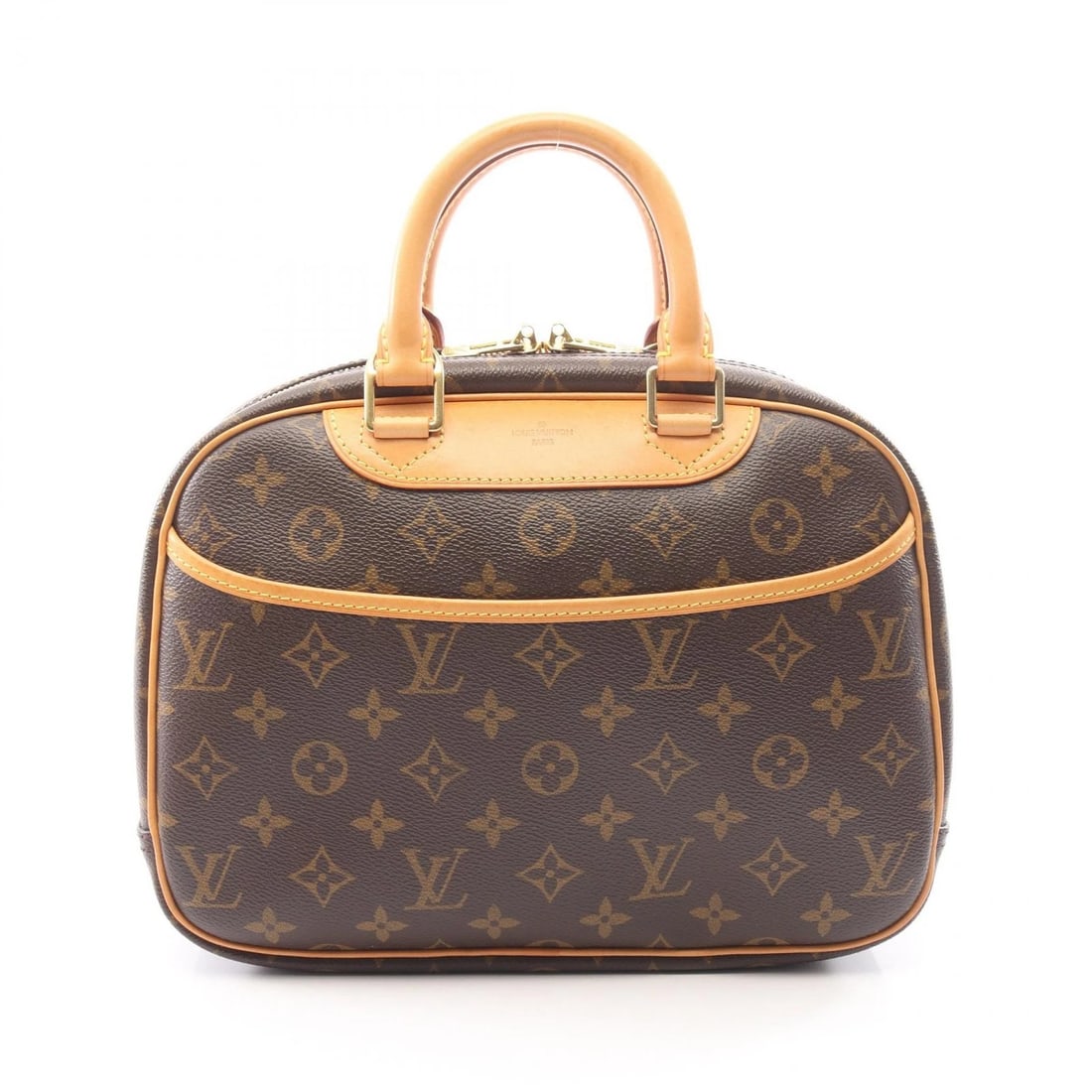 LOUIS VUITTON TRUEVILLE HANDBAG MONOGRAM LEATHER: LOUIS VUITTON Trueville Handbag Monogram leather Brand: LOUIS VUITTON Type/Style: Handbag Material: Exterior Material Monogram ? PVC coated canvas ? leather Color: Exterior Color Brown?ish colors Size