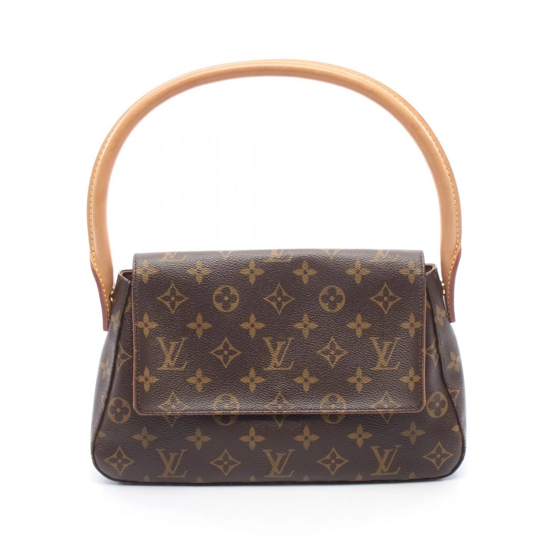 LOUIS VUITTON MINI HANDBAG MONOGRAM LEATHER BROWN