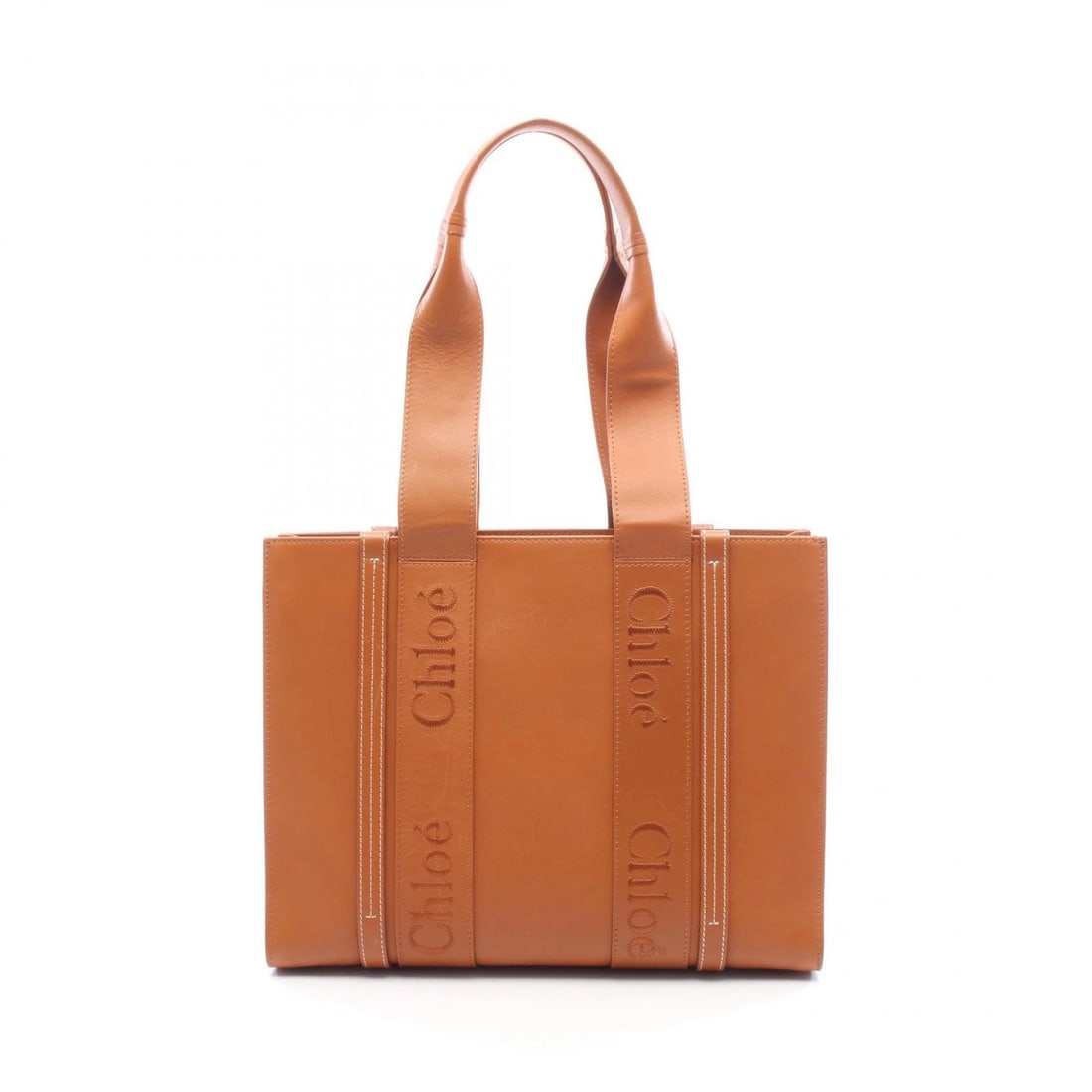 CHLOE WOODY MEDIUM TOTE BAG LEATHER BROWN: Chloe WOODY Medium Tote Bag leather Brown Brand: Chloe Type/Style: Tote Bag Material: Exterior Material leather Color: Exterior Color Brown?ish colors Size: (H:10.6" x W:14.2" x D:4.7") Accessorie