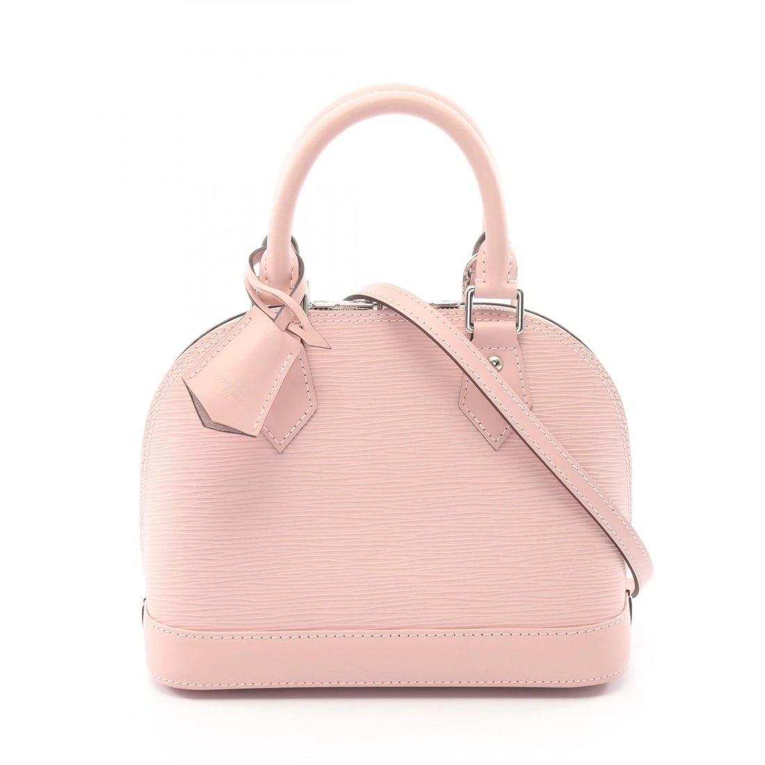 LOUIS VUITTON ALMA BB SHOULDER HANDBAG: LOUIS VUITTON Alma BB Shoulder Handbag Brand: LOUIS VUITTON Type/Style: Handbag Material: Exterior Material Epi ? leather Color: Exterior Color Rose valerine / Pink?ish colors Size: (H:6.9" x W:9.3" x