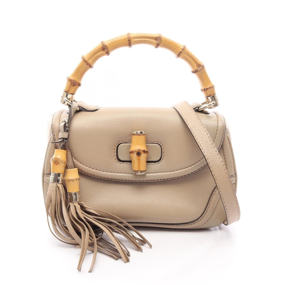 GUCCI BAMBOO SHOULDER CROSSBODY HANDBAG