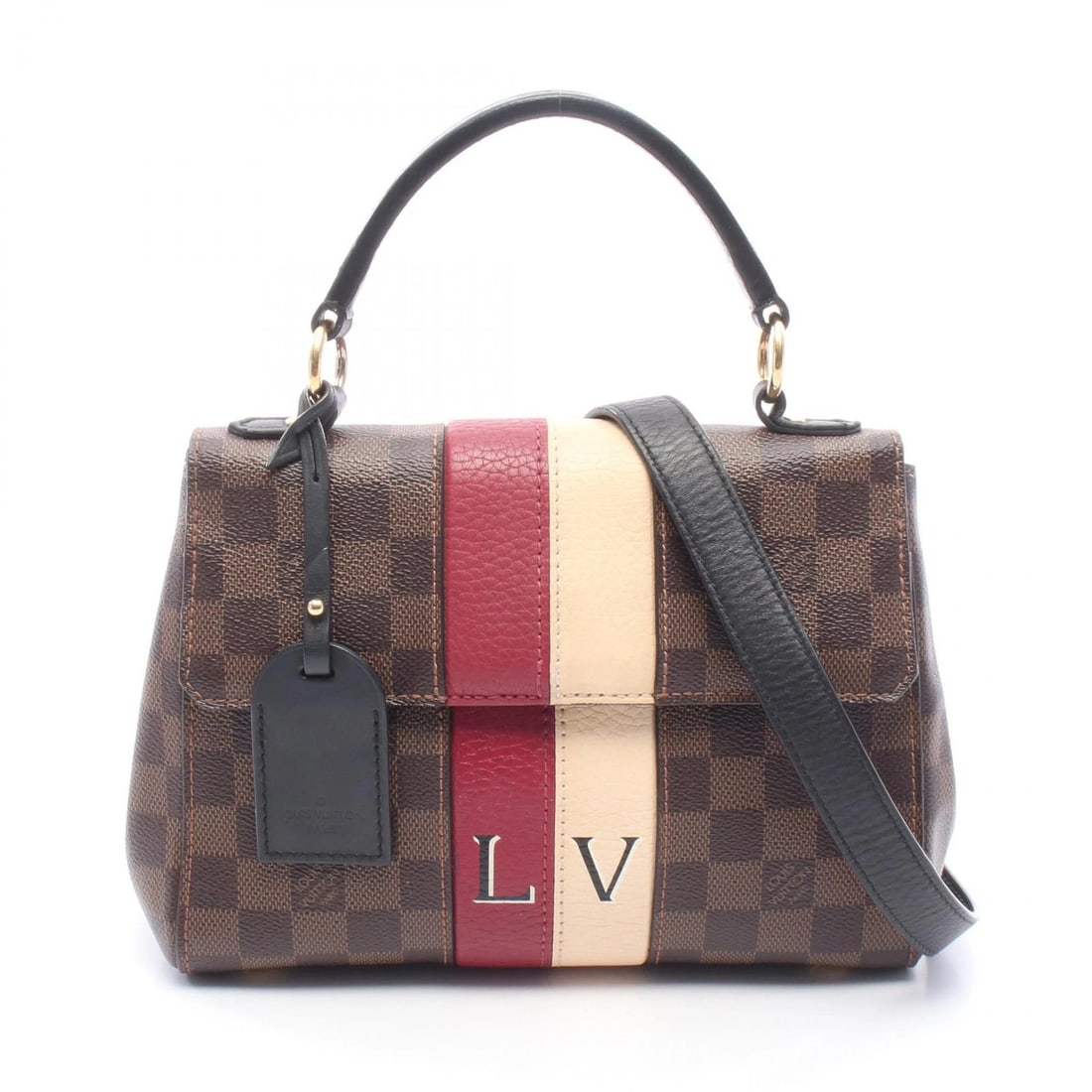 LOUIS VUITTON BOND STREET BB SHOULDER HANDBAG: LOUIS VUITTON Bond Street BB Shoulder Handbag Brand: LOUIS VUITTON Type/Style: Handbag Material: Exterior Material Damier ? PVC coated canvas ? leather Color: Exterior Color Ebene / Brown?ish colors ?