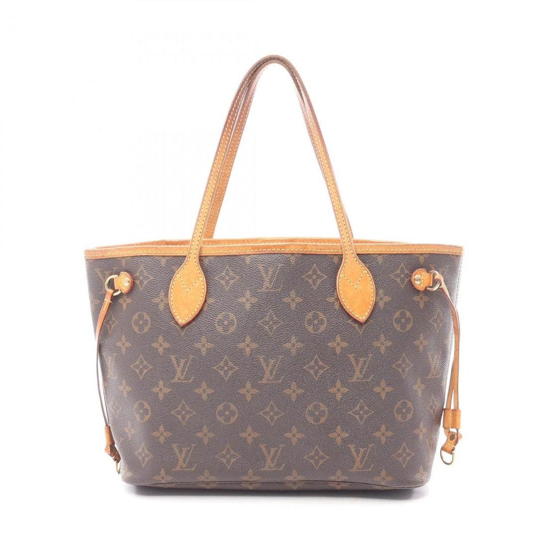 LOUIS VUITTON NEVERFULL PM TOTE HANDBAG: LOUIS VUITTON Neverfull PM Tote Handbag Brand: LOUIS VUITTON Type/Style: Tote Bag Material: Exterior Material Monogram ? PVC coated canvas ? leather Color: Exterior Color Brown?ish colors Size: (H:8.7