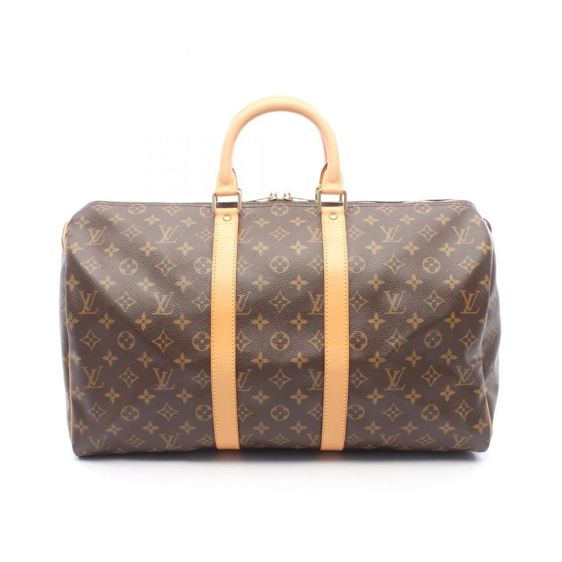 LOUIS VUITTON KEEPALL HAND TRAVEL BAG MONOGRAM: LOUIS VUITTON Keepall hand travel bag Monogram Brand: LOUIS VUITTON Type/Style: Boston bag Material: Exterior Material Monogram ? PVC coated canvas ? leather Color: Exterior Color Brown?ish colors Siz