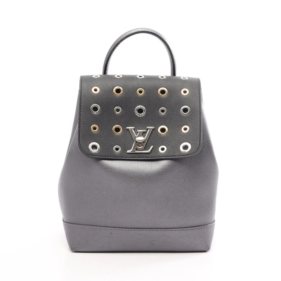 LOUIS VUITTON LOCKME RUCKSACK BACKPACK LEATHER GRAY: LOUIS VUITTON Lockme Rucksack Backpack leather Gray Brand: LOUIS VUITTON Type/Style: Rucksack Backpack Material: Exterior Material leather Color: Exterior Color Gres / Gray?ish colors Size: (H:10.6" x