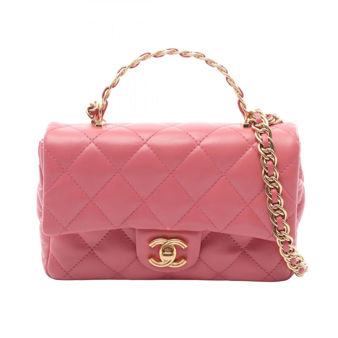 CHANEL MATELASSE SMALL TOP HANDLE CROSSBODY SHOULDER HANDBAG