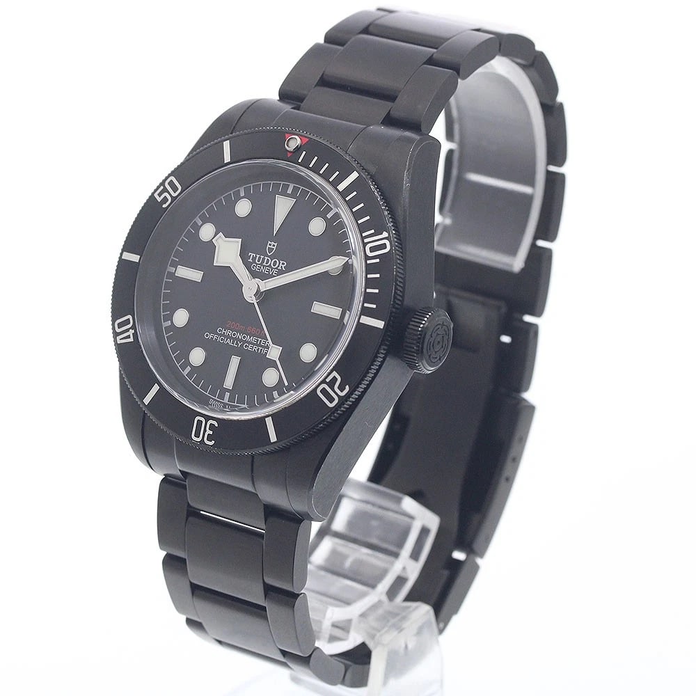 TUDOR HERITAGE BLACK AUTOMATIC WATCH - 2