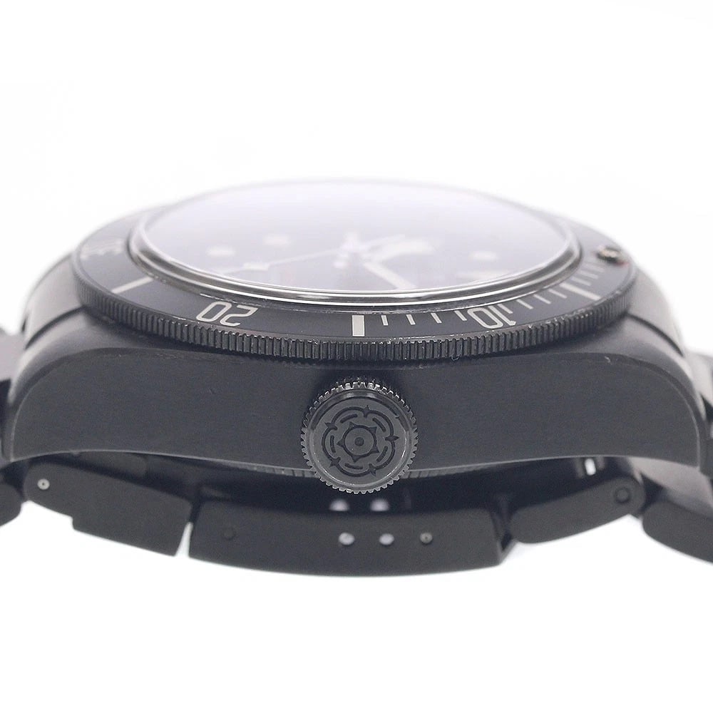 TUDOR HERITAGE BLACK AUTOMATIC WATCH - 3