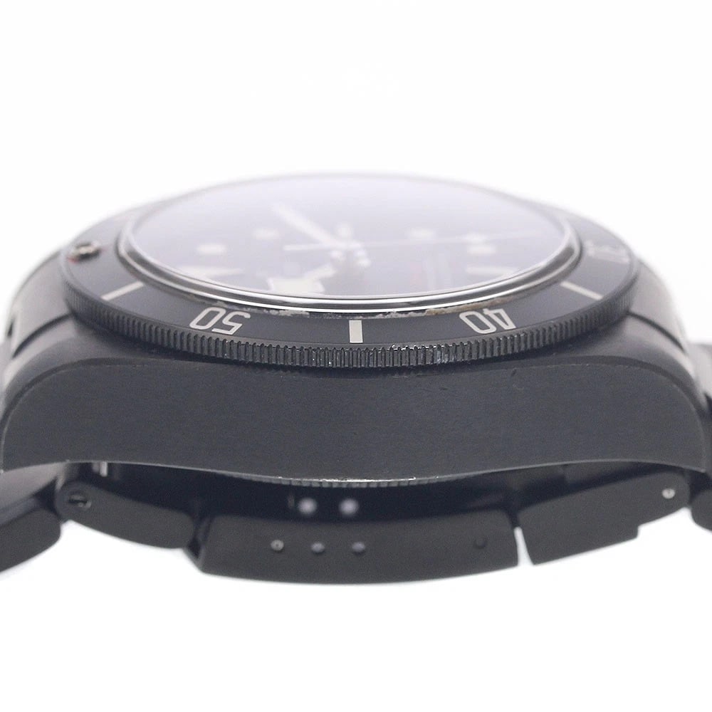 TUDOR HERITAGE BLACK AUTOMATIC WATCH - 4