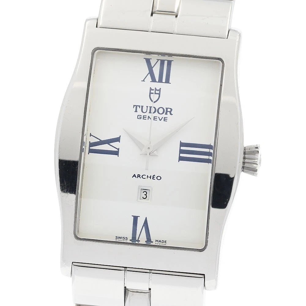 TUDOR ARCEO DATE WHITE AUTOMATIC WATCH: TUDOR Arceo Date white Automatic Watch Brand: TUDOR Type/Style: Wristwatch Material: Band Material Stainless Steel, Case Material Stainless Steel Color: Dial Color white Band Color Silver Case Color