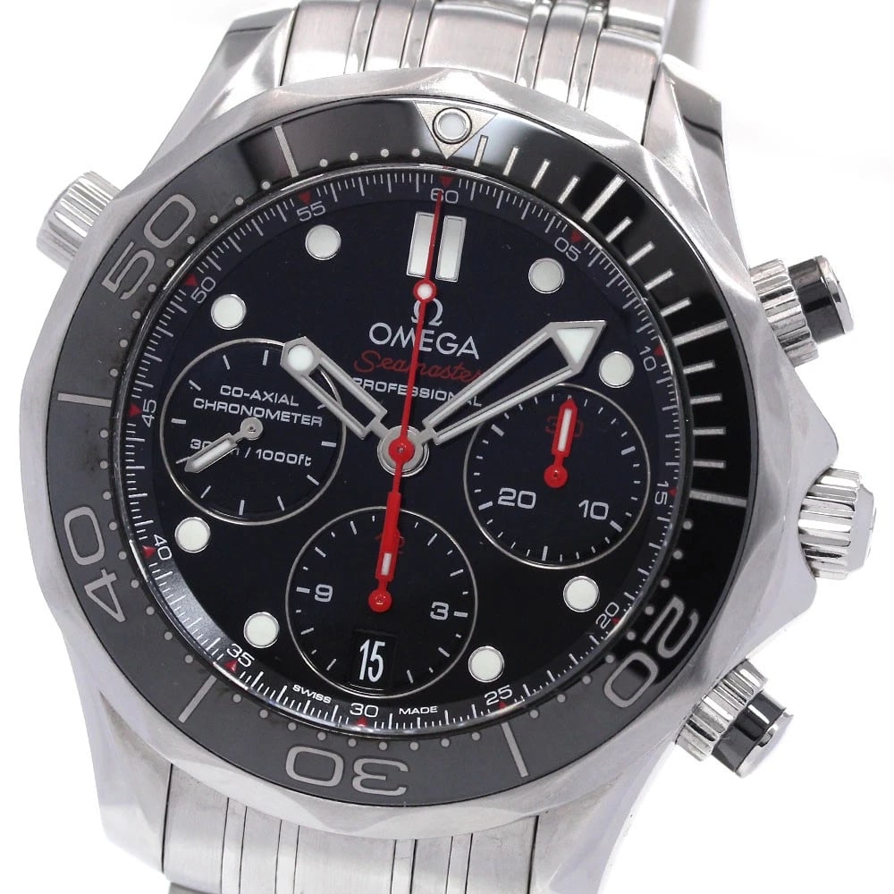 OMEGA SEAMASTER COAXIAL AUTOMATIC WATCH: OMEGA Seamaster Coaxial Automatic Watch Brand: OMEGA Type/Style: Wristwatch Material: Band Material Stainless Steel, Case Material Stainless Steel Color: Dial Color black Band Color Silver Case Color