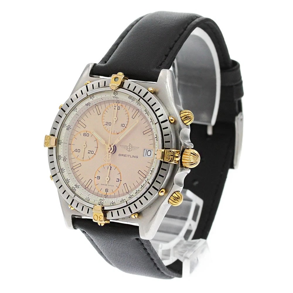 BREITLING CHRONOMDATE BEIGE AUTOMATIC WATCH - 2