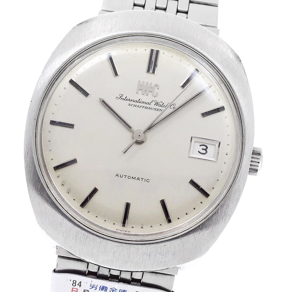 IWC SCHAFFHAUSEN DATE SILVER AUTOMATIC WATCH: IWC SCHAFFHAUSEN Date Silver Automatic Watch Brand: IWC SCHAFFHAUSEN Type/Style: Wristwatch Material: Band Material Stainless Steel, Case Material Stainless Steel Color: Dial Color Silver Band Color