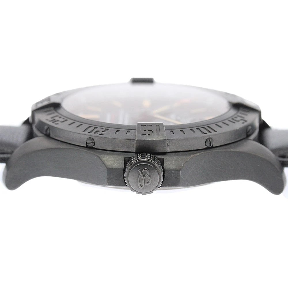 BREITLING AVENGER BLACK DATE AUTOMATIC WATCH - 3