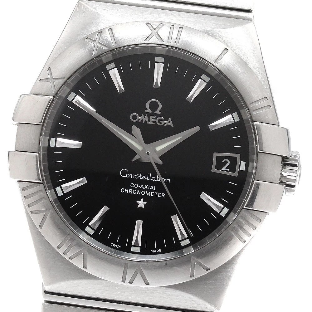OMEGA CONSTELLATION DATE AUTOMATIC WATCH: OMEGA Constellation Date Automatic Watch Brand: OMEGA Type/Style: Wristwatch Material: Band Material Stainless Steel, Case Material Stainless Steel Color: Case Color Silver Band Color Silver Dial
