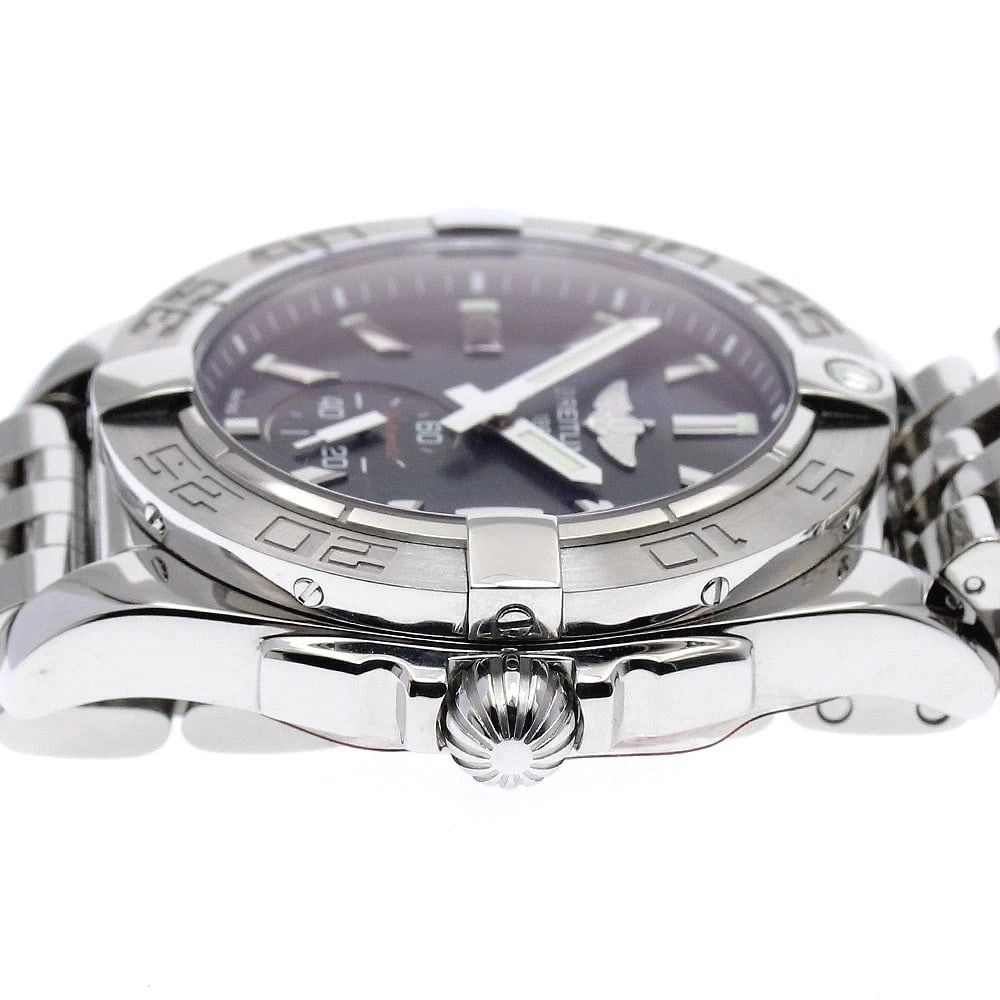 BREITLING DATE BLACK AUTOMATIC WATCH - 3
