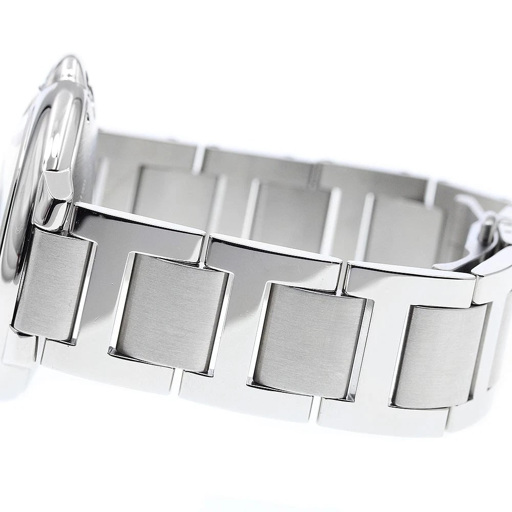 CARTIER BARON DATE SILVER AUTOMATIC WATCH - 3
