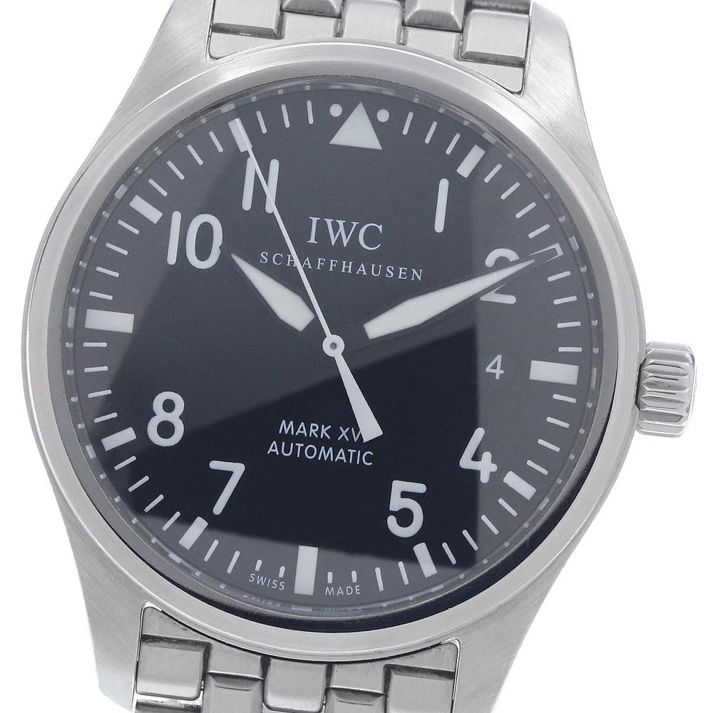 IWC SCHAFFHAUSEN PILOT WATCH DATE AUTOMATIC WATCH: IWC SCHAFFHAUSEN Pilot Watch Date Automatic Watch Brand: IWC SCHAFFHAUSEN Type/Style: Wristwatch Material: Band Material Stainless Steel, Case Material Stainless Steel Color: Dial Color black Band