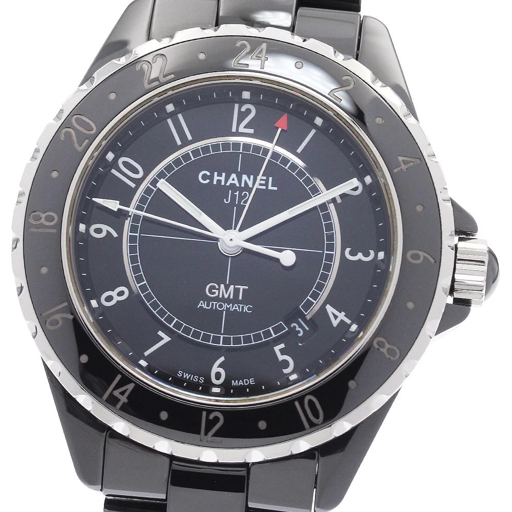 CHANEL J12 BLACK CERAMIC AUTOMATIC WATCH: CHANEL J12 black ceramic Automatic Watch Brand: CHANEL Type/Style: Wristwatch Material: Band Material Ceramic / Stainless Steel, Case Material Ceramic / Stainless Steel Color: Case Color Black /