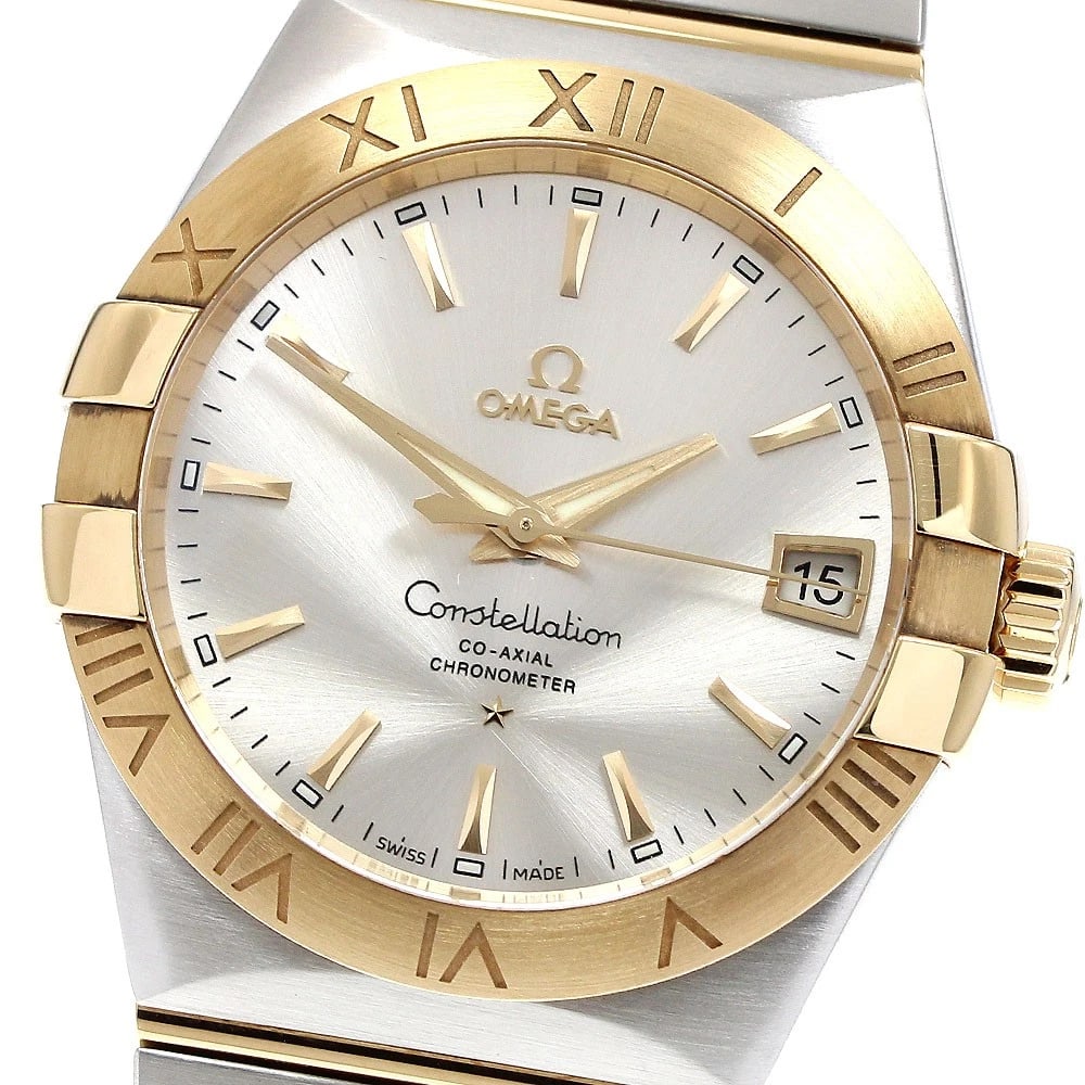 OMEGA CONSTELLATION COAXIAL CHRONOMETER WATCH: OMEGA Constellation Coaxial Chronometer Watch Brand: OMEGA Type/Style: Wristwatch Material: Band Material Stainless Steel/YG, Case Material Stainless Steel/YG Color: Dial Color Silver Band Color