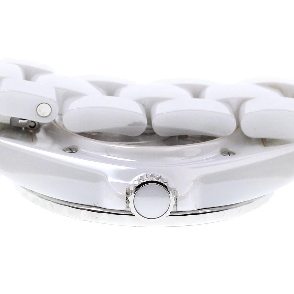 CHANEL J12 WHITE CERAMIC AUTOMATIC WATCH - 4