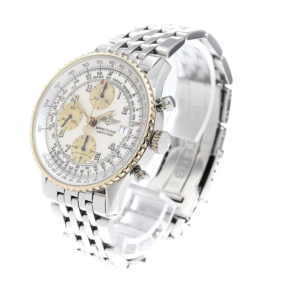 BREITLING OLD NAVITIMER CHRONOGRAPH YG BEZEL AUTOMATIC WATCH - 2