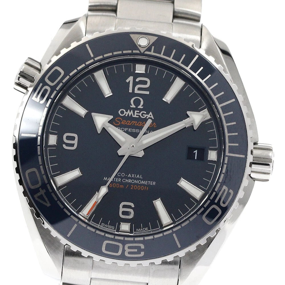 OMEGA SEAMASTER PLANET OCEAN CO-AXIAL WATCH: OMEGA Seamaster Planet Ocean Co-Axial Watch Brand: OMEGA Type/Style: Wristwatch Material: Band Material Stainless Steel, Case Material Stainless Steel Color: Dial Color blue Band Color Silver Case