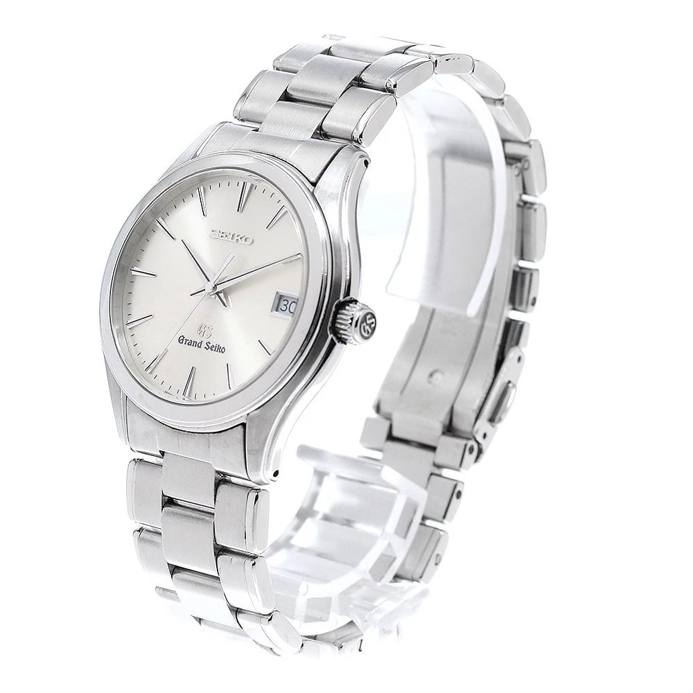 SEIKO GRAND DATE SILVER QUARTZ WATCH: SEIKO Grand Date Silver Quartz Watch Brand: SEIKO Type/Style: Wristwatch Material: Band Material Stainless Steel, Case Material Stainless Steel Color: Case Color Silver Band Color Silver Dial Color