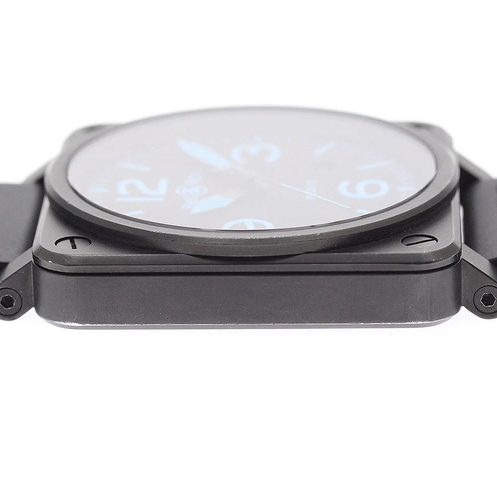 BELL & ROSS BLUE DATE BLACK AUTOMATIC WATCH - 4