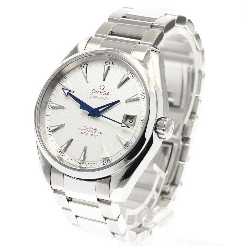 OMEGA SEAMASTER AQUA TERRA AUTOMATIC WATCH: OMEGA Seamaster Aqua Terra automatic Watch Brand: OMEGA Type/Style: Wristwatch Material: Band Material Stainless Steel, Case Material Stainless Steel Color: Dial Color Silver Size: Case size About