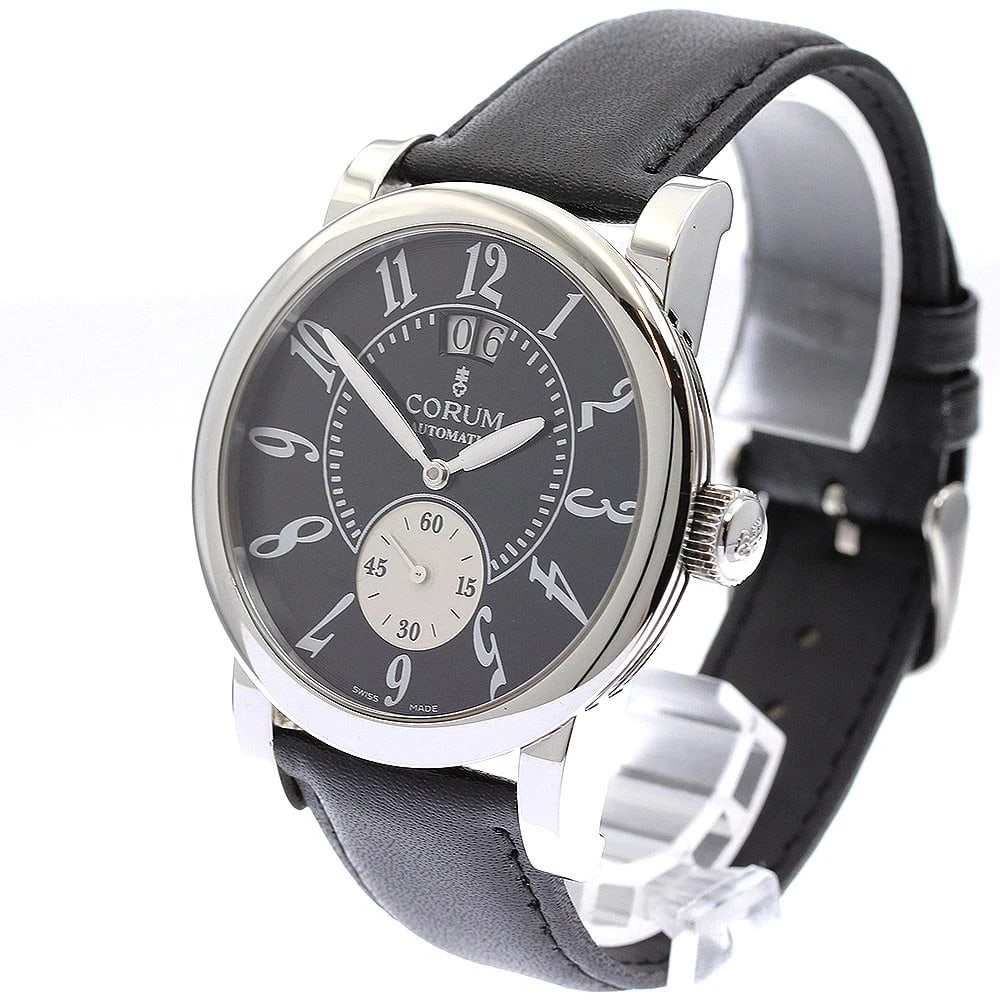 CORUM CLASSICAL DATE BLACK AUTOMATIC WATCH - 2