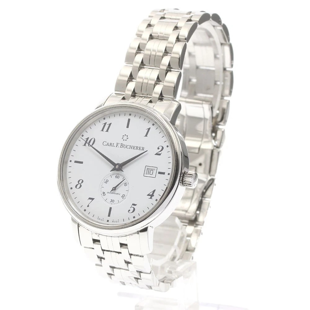 CARL F.BUCHERER DATE WHITE AUTOMATIC WATCH - 2