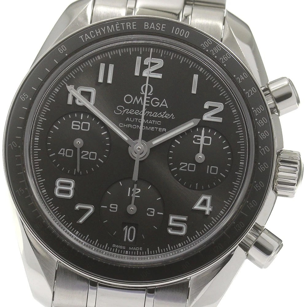 OMEGA SPEEDMASTER DATE CHRONOGRAPH AUTOMATIC WATCH: OMEGA Speedmaster Date Chronograph Automatic Watch Brand: OMEGA Type/Style: Wristwatch Material: Band Material Stainless Steel, Case Material Stainless Steel Color: Dial Color gray Size: Case size
