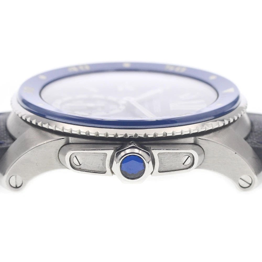 CARTIER CALIBER DATE NAVY AUTOMATIC WATCH - 3