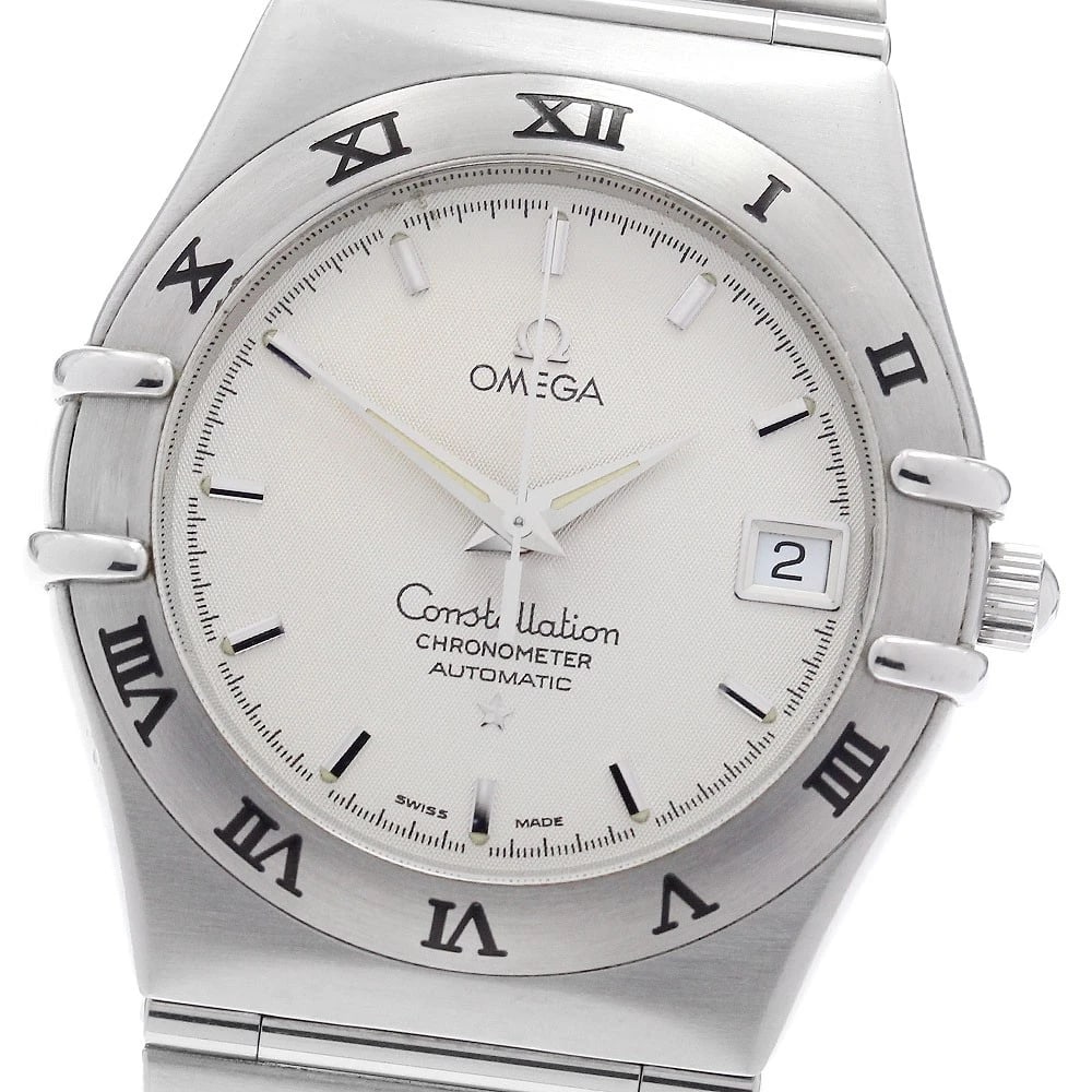 OMEGA CONSTELLATION DATE CHRONOMETER AUTOMATIC WATCH: OMEGA Constellation Date chronometer Automatic Watch Brand: OMEGA Type/Style: Wristwatch Material: Band Material Stainless Steel, Case Material Stainless Steel Color: Dial Color Silver Size: Case