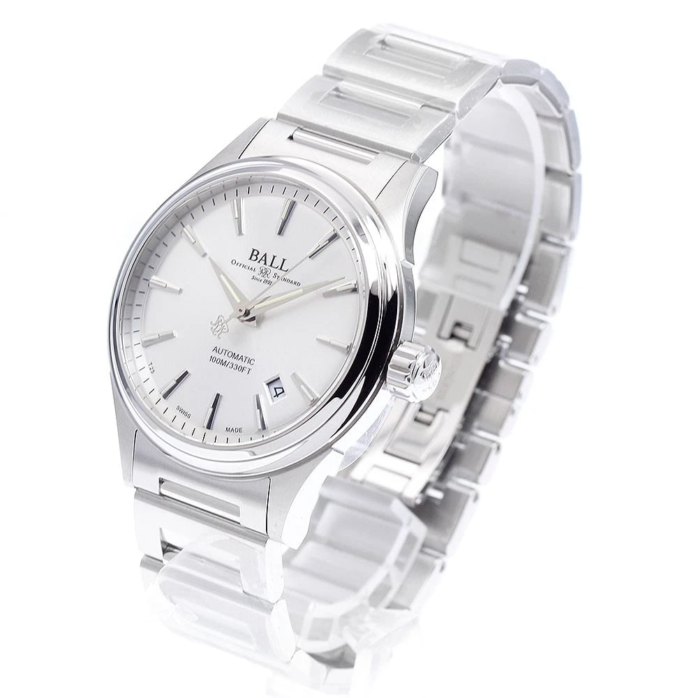 BALLWATCH DATE SILVER AUTOMATIC WATCH - 2
