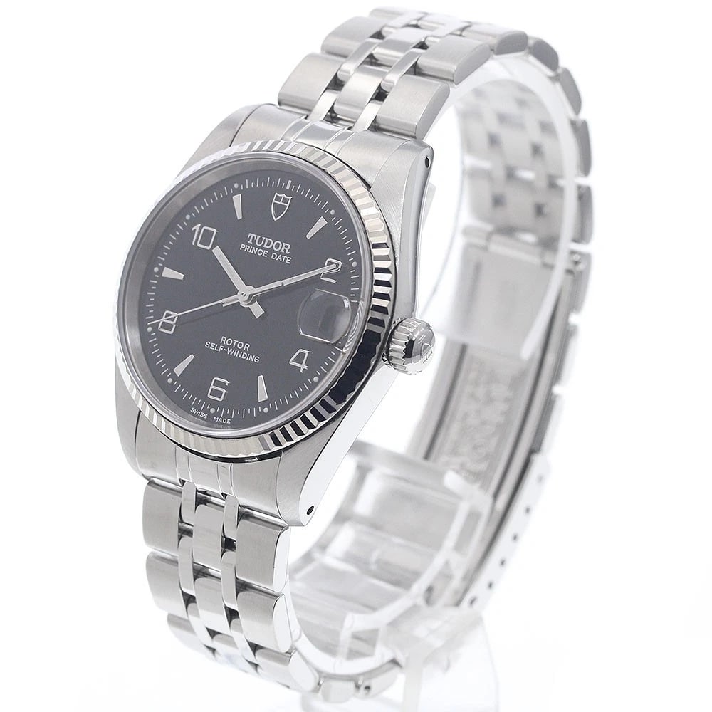 TUDOR PRINCE DATE WG BEZEL BLACK AUTOMATIC WATCH - 2
