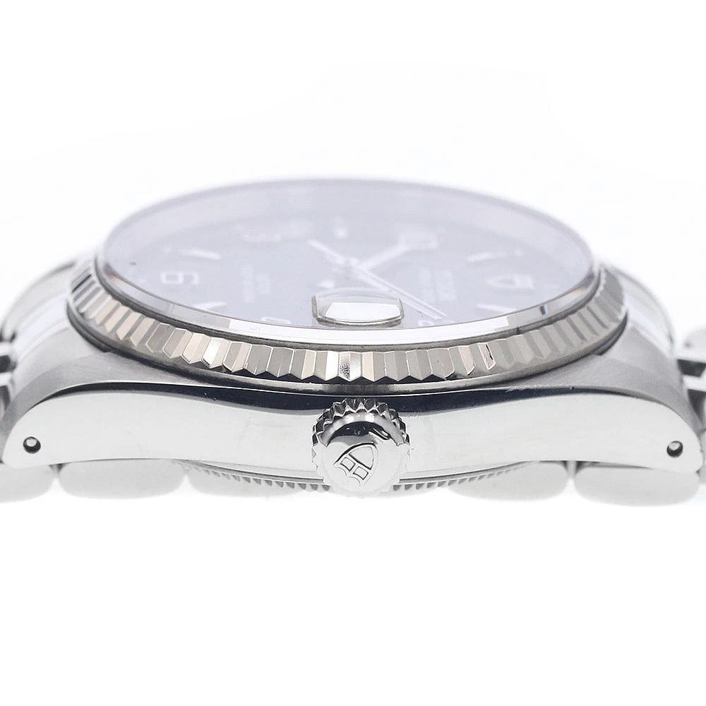 TUDOR PRINCE DATE WG BEZEL BLACK AUTOMATIC WATCH - 4