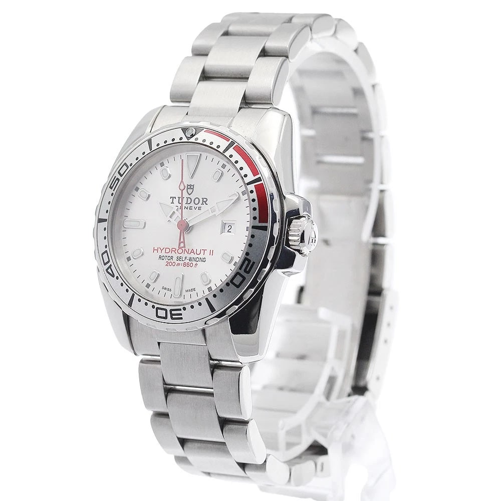 TUDOR HYDRO DATE SILVER AUTOMATIC WATCH - 2