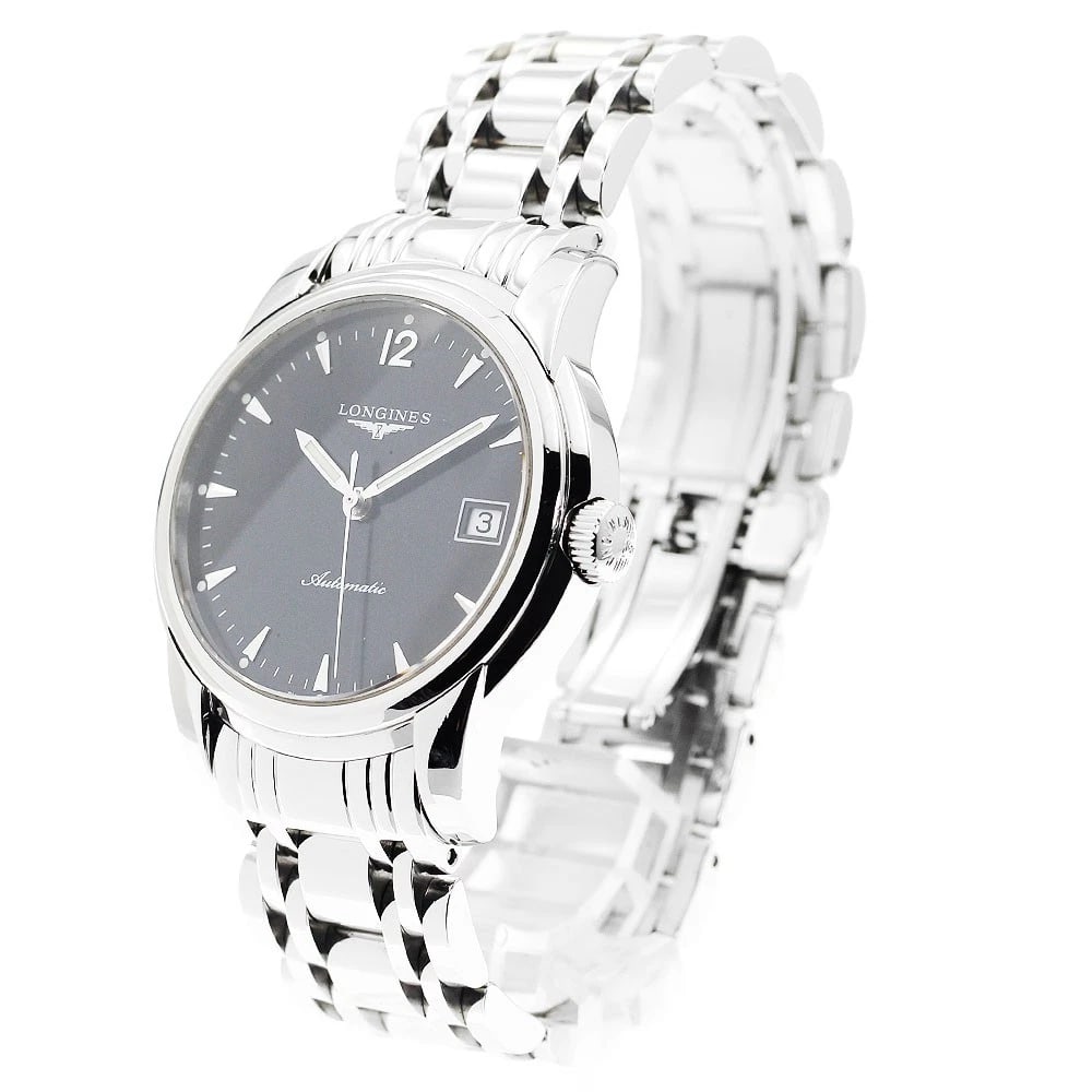 LONGINES SAINTIMIER DATE BLACK AUTOMATIC WATCH - 2