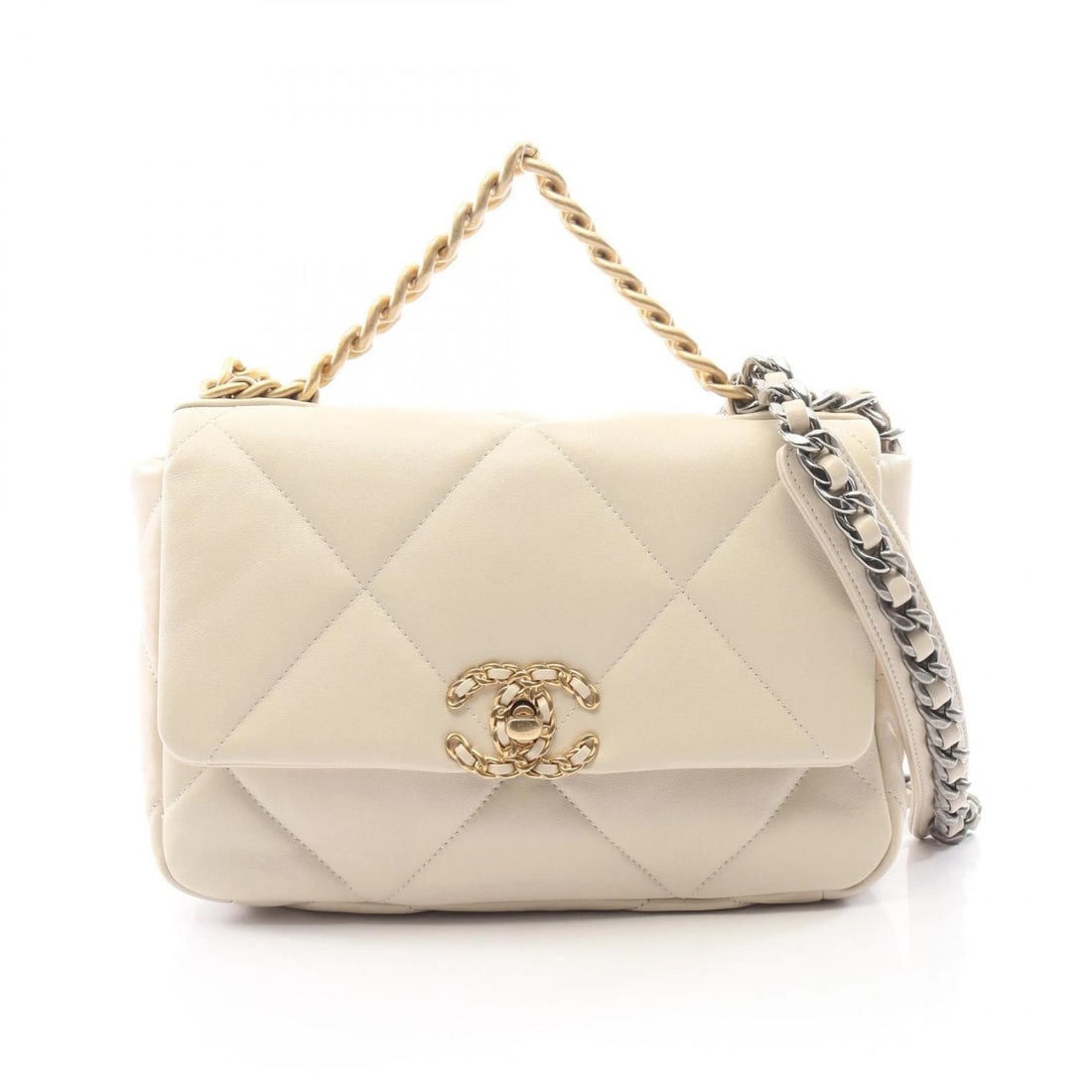 CHANEL SHOULDER CROSSBODY BAG LAMBSKIN BEIGE: CHANEL Shoulder crossbody Bag Lambskin Beige Brand: CHANEL Type/Style: Shoulder Bag Material: Exterior Material Lambskin (sheep leather) Color: Exterior Color Beige?ish colors Size: (H:6.7" x W:9.8" x