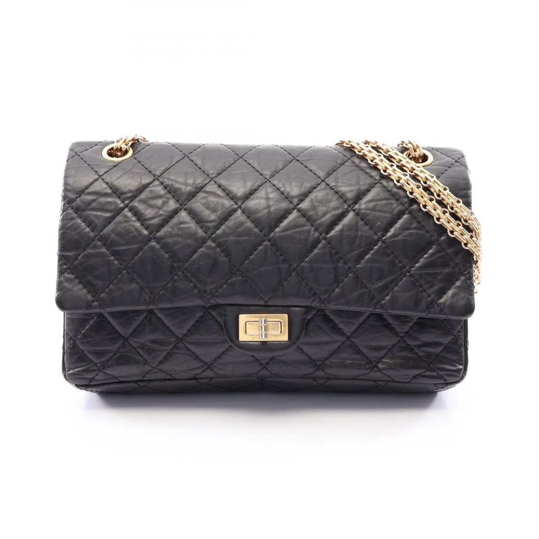CHANEL MATELASSE FLAP CHAIN SHOULDER BAG LEATHER BLACK: CHANEL Matelasse flap Chain Shoulder Bag Leather Black Brand: CHANEL Type/Style: Shoulder Bag Material: Exterior Material leather Color: Exterior Color Black?ish colors Size: (H:7.1" x W:10.6" x D:3.1