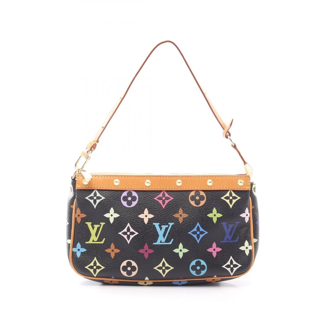 LOUIS VUITTON POCHETTES ACCESSOIRES HANDBAG: LOUIS VUITTON Pochettes Accessoires Handbag Brand: LOUIS VUITTON Type/Style: Handbag Material: Exterior Material Monogram Multicolore ? PVC coated canvas ? leather Color: Exterior Color Black /