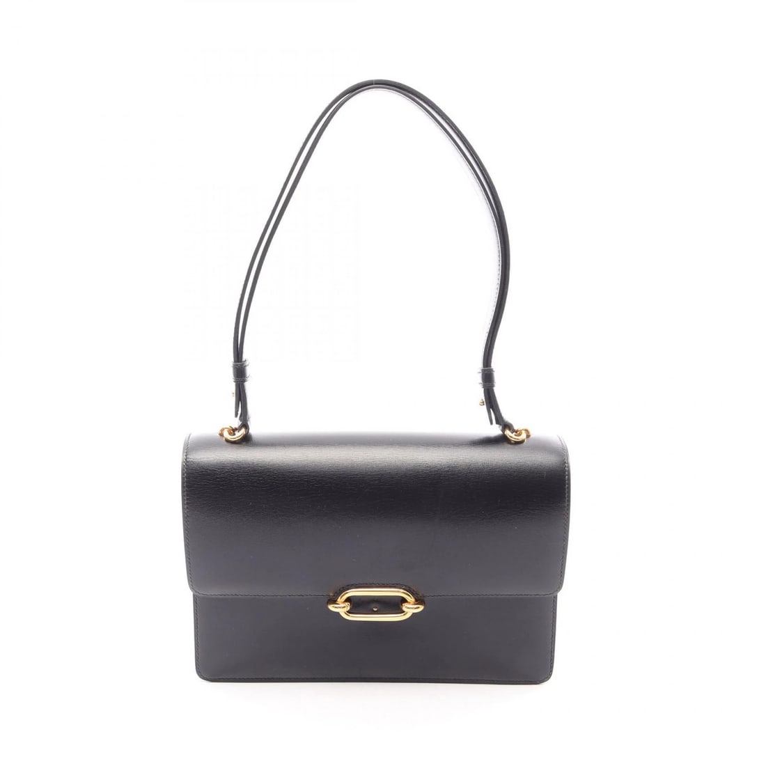 HERMES FONSBELLE SHOULDER BAG BOX CALF LEATHER BLACK: HERMES Fonsbelle Shoulder Bag Box calf leather Black Brand: HERMES Type/Style: Shoulder Bag Material: Exterior Material Box calf leather ? Calfskin (cowhide) Color: Exterior Color Black?ish colors Siz