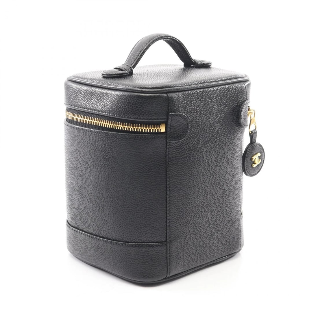 CHANEL COCO MARK VANITY HANDBAG GRAINED CALF LEATHER - 2