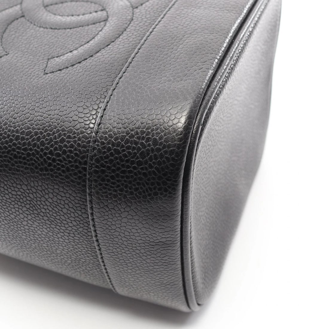 CHANEL COCO MARK VANITY HANDBAG GRAINED CALF LEATHER - 3