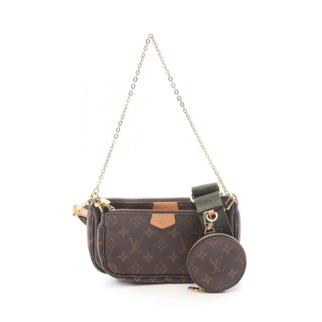 LOUIS VUITTON MULTI ACCESSOIRES SHOULDER BAG: LOUIS VUITTON Multi Accessoires Shoulder Bag Brand: LOUIS VUITTON Type/Style: Shoulder Bag Material: Exterior Material Monogram ? PVC coated canvas ? leather Color: Exterior Color Brown?ish colors ? K