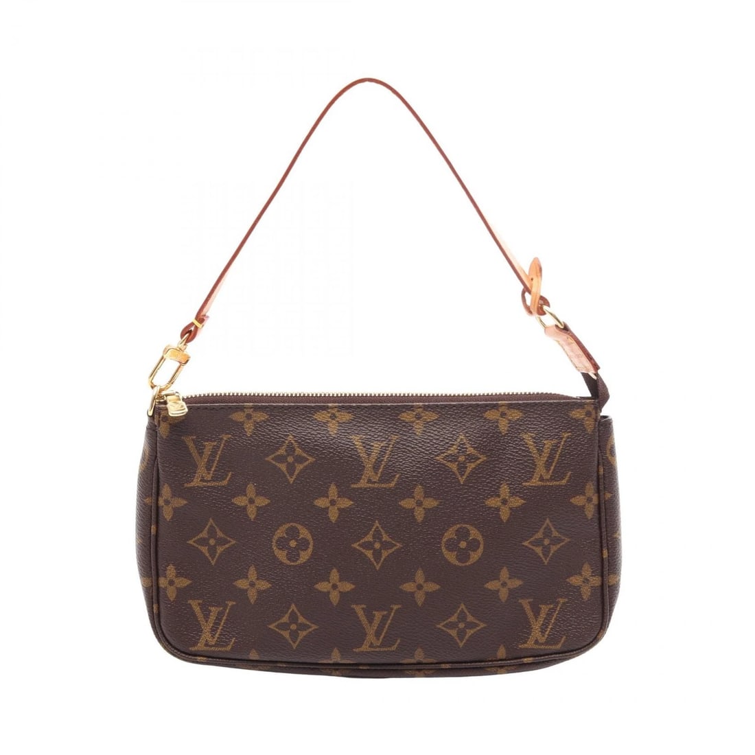 LOUIS VUITTON POCHETTE ACCESSOIRES HANDBAG: LOUIS VUITTON Pochette Accessoires Handbag Brand: LOUIS VUITTON Type/Style: Handbag Material: Exterior Material Monogram ? PVC coated canvas ? leather Color: Exterior Color Brown?ish colors Size: (H:5