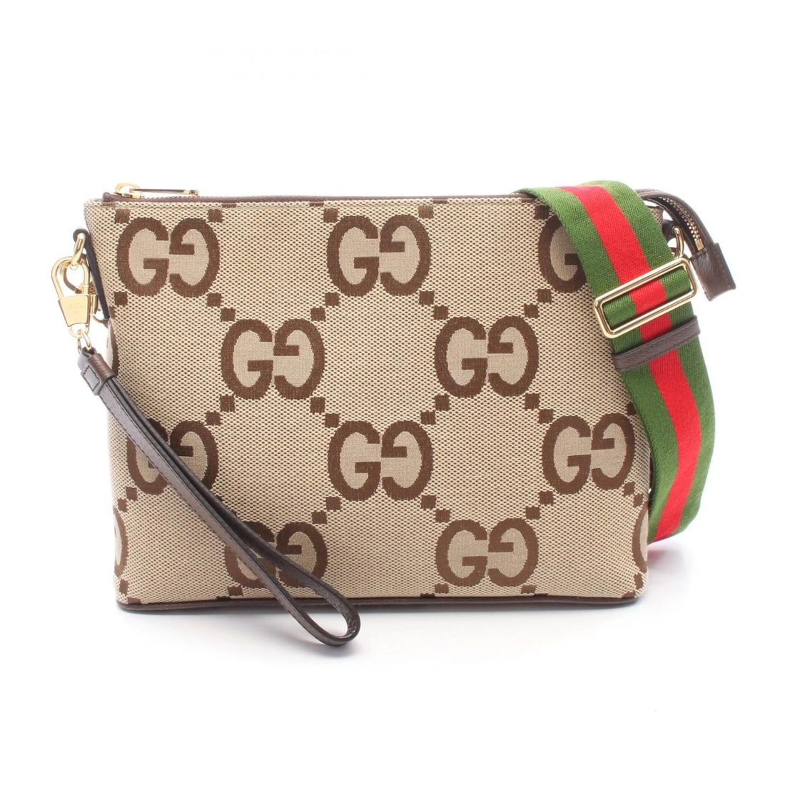 GUCCI JUMBO GG MESSENGER SHOULDER CROSSBODY BAG: GUCCI Jumbo GG Messenger Shoulder Crossbody Bag Brand: GUCCI Type/Style: Shoulder Bag Material: Exterior Material canvas ? leather Color: Exterior Color Beige?ish colors ? Brown?ish colors Size: (H:9.